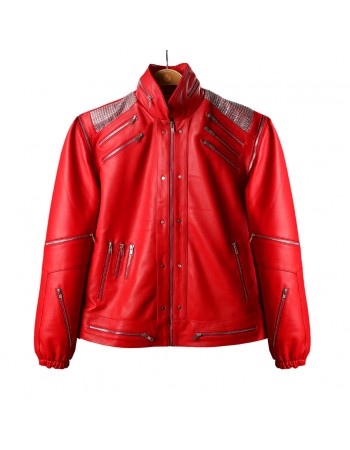 Laverapelle MJ "Beat It" Style Red Leather Jacket - Retro 80s Costume for Men | Cosplay Musical Icon Outfit Laverapelle MJ "Beat It" Style Red Leather Jacket - Retro 80s Costume for Men | Cosplay Musical Icon Outfit