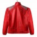 Laverapelle MJ "Beat It" Style Red Leather Jacket - Retro 80s Costume for Men | Cosplay Musical Icon Outfit