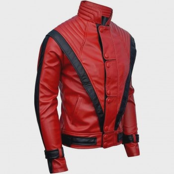 Michael Jackson Thriller Style Leather Cosplay Jacket, Custom-made 80s costume