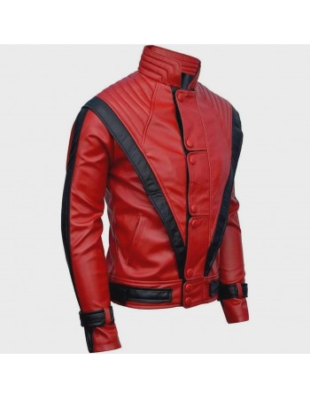 Michael Jackson Thriller Style Leather Cosplay Jacket, Custom-made 80s costume