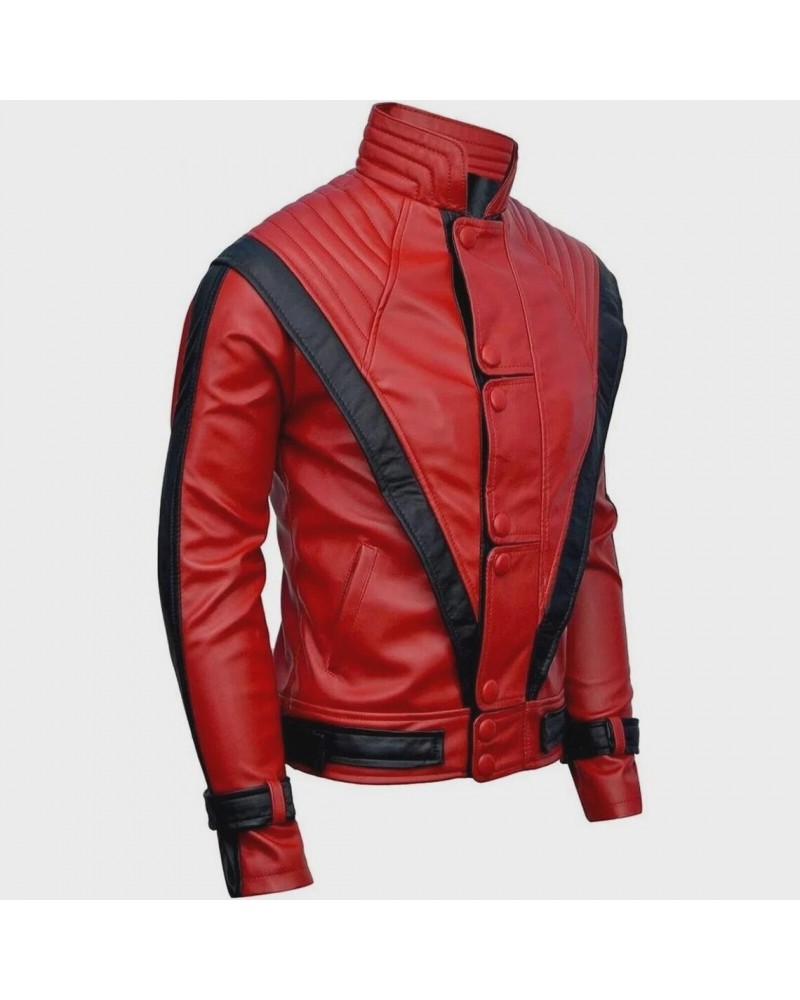 Michael Jackson Thriller Style Leather Cosplay Jacket, Custom-made 80s costume Michael Jackson Thriller Style Leather Cosplay Jacket, Custom-made 80s costume