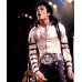 Michael Jackson Bad Tour Silver Buckle Sleeve Jacket | Iconic Stage Punk Style Michael Jackson Bad Tour Silver Buckle Sleeve Jacket | Iconic Stage Punk Style