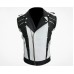 Michael Jackson Pepsi Punk Rock Style Black and White Leather Biker Jacket Michael Jackson Pepsi Punk Rock Style Black and White Leather Biker Jacket
