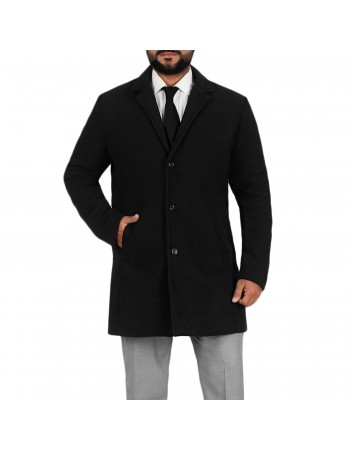 Laverapelle Men’s Merino Wool Melton Over Coat - 2602002