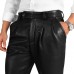 Laverapelle Men's Pleated Leather Pants Laverapelle Men's Pleated Leather Pants