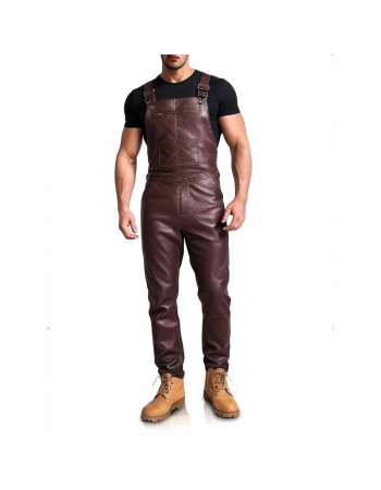 Laverapelle Men's Genuine Lambskin Leather Overalls (Black, Jumpsuit) - 2607001 Laverapelle Men's Genuine Lambskin Leather Overalls (Black, Jumpsuit) - 2607001