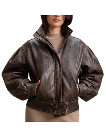 Laverapelle Women's Genuine Cow Ruboff Bomber Leather Jacket (Black, Bomber Jacket) - 2621006 Laverapelle Women's Genuine Cow Ruboff Bomber Leather Jacket (Black, Bomber Jacket) - 2621006