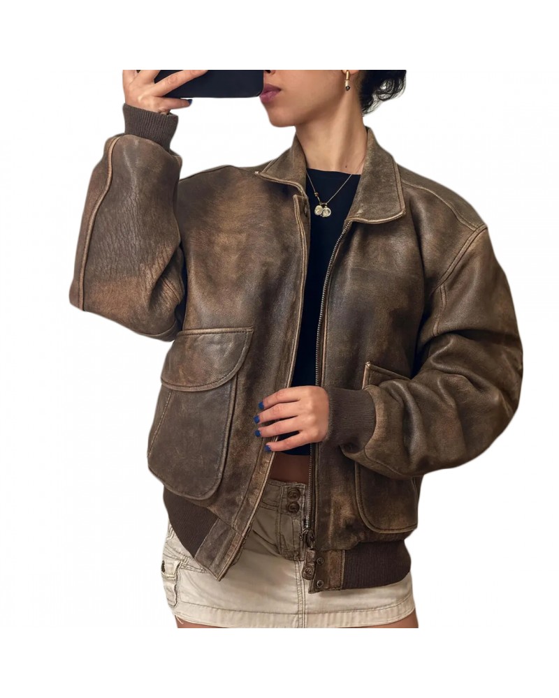 Laverapelle Women's Genuine Lambskin Oversized Bomber Leather Jacket (Black, Bomber Jacket) - 2621007 Laverapelle Women's Genuine Lambskin Oversized Bomber Leather Jacket (Black, Bomber Jacket) - 2621007