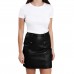 Laverapelle Women's Lambskin Leather High Waisted Pencil Slim Mini Skirts (Black, Mini Skirt) - 2625001 Laverapelle Women's Lambskin Leather High Waisted Pencil Slim Mini Skirts (Black, Mini Skirt) - 2625001