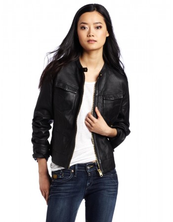 Laverapelle Women's Genuine Lambskin Leather Jacket (Racer Jacket) - 1521732