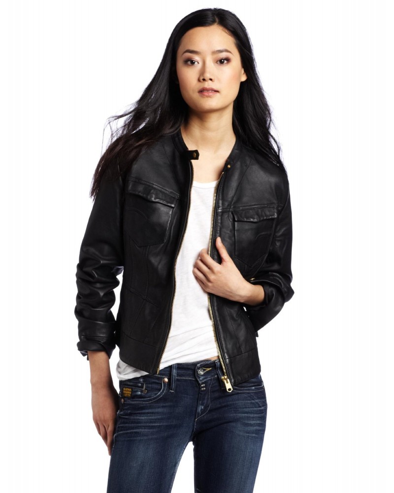 Laverapelle Women's Genuine Lambskin Leather Jacket (Racer Jacket) - 1521732
