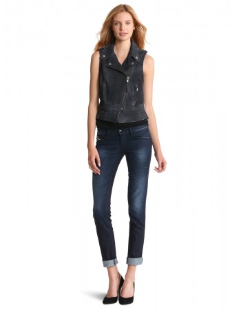 Laverapelle Women's Genuine Lambskin Leather Waist (Biker Vest) - 1523752