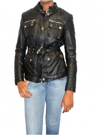 Laverapelle Women's Genuine Lambskin Leather Jacket (Field Jacket) - 1521741 Laverapelle Women's Genuine Lambskin Leather Jacket (Field Jacket) - 1521741