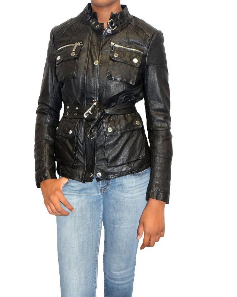 Laverapelle Women's Genuine Lambskin Leather Jacket (Field Jacket) - 1521741 Laverapelle Women's Genuine Lambskin Leather Jacket (Field Jacket) - 1521741
