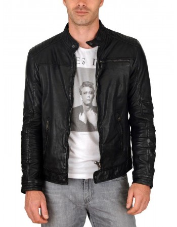 Laverapelle Men's Genuine Lambskin Leather Jacket (Racer Jacket) - 1501632 Laverapelle Men's Genuine Lambskin Leather Jacket (Racer Jacket) - 1501632