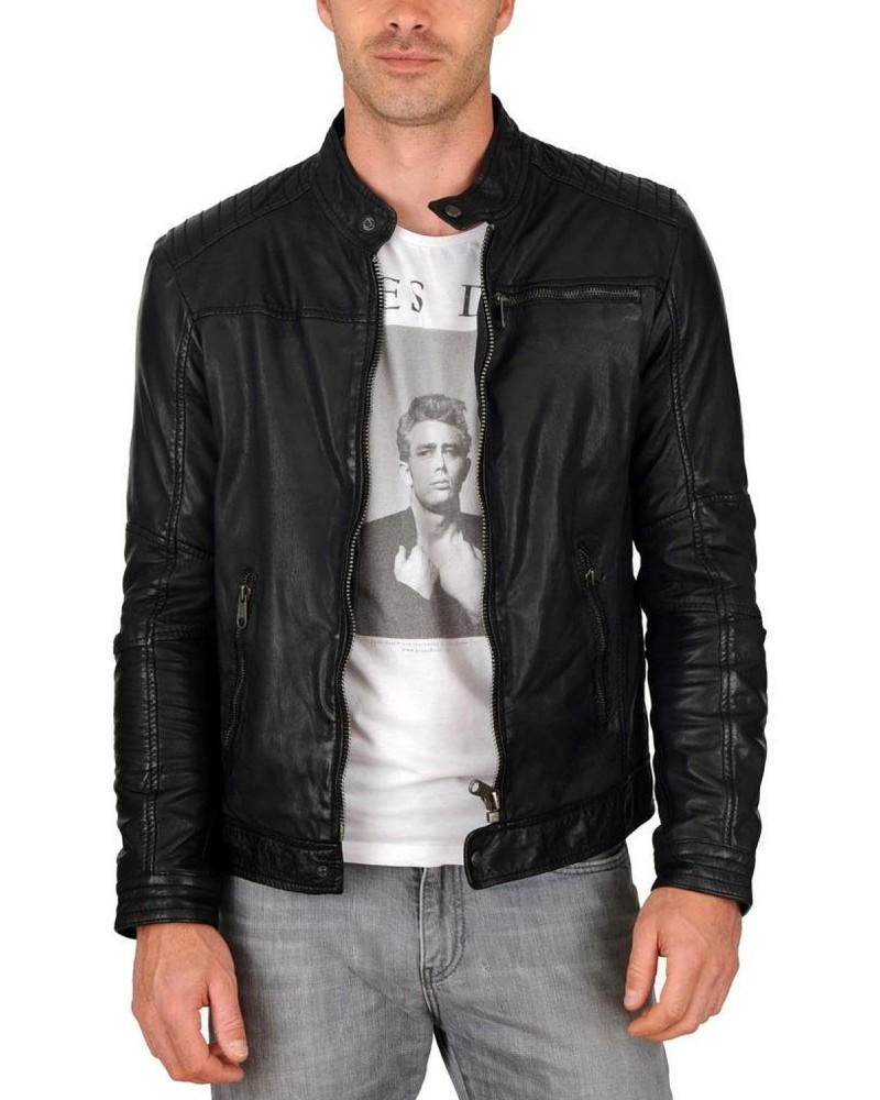 Laverapelle Men's Genuine Lambskin Leather Jacket (Racer Jacket) - 1501632 Laverapelle Men's Genuine Lambskin Leather Jacket (Racer Jacket) - 1501632