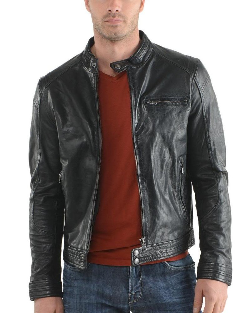 Laverapelle Men's Genuine Cowhide Leather Jacket (Racer Jacket) - 1501624 Laverapelle Men's Genuine Cowhide Leather Jacket (Racer Jacket) - 1501624