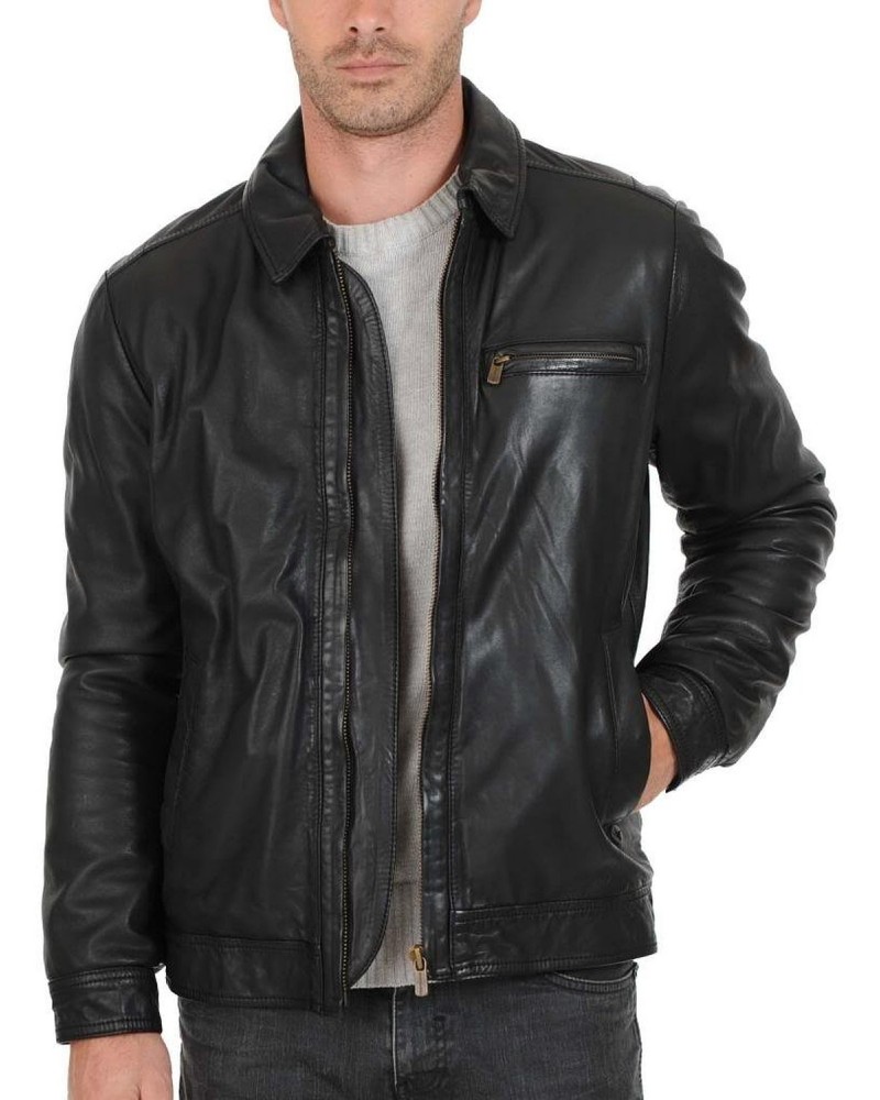 Laverapelle Men's Genuine Cowhide Leather Jacket (Aviator Jacket) - 1501584 Laverapelle Men's Genuine Cowhide Leather Jacket (Aviator Jacket) - 1501584