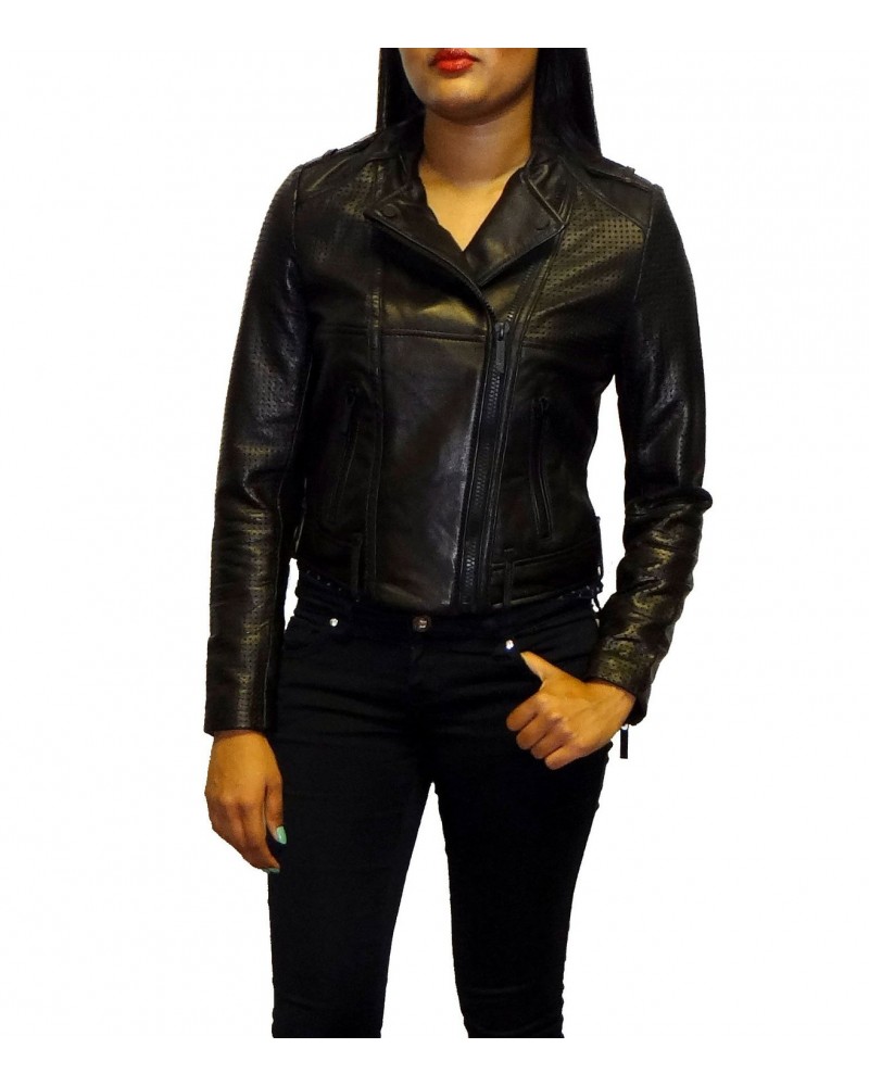 Laverapelle Women's Genuine Lambskin Leather Jacket (Fencing Jacket) - 1521730