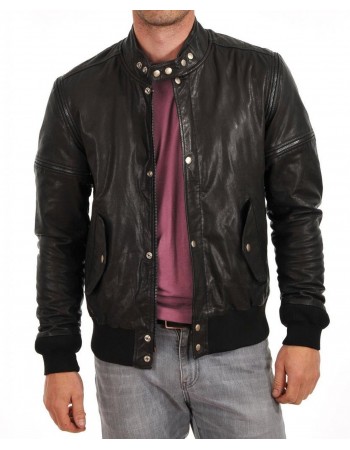 Laverapelle Men's Genuine Lambskin Leather Jacket (Bomber Jacket) - 1501594 Laverapelle Men's Genuine Lambskin Leather Jacket (Bomber Jacket) - 1501594