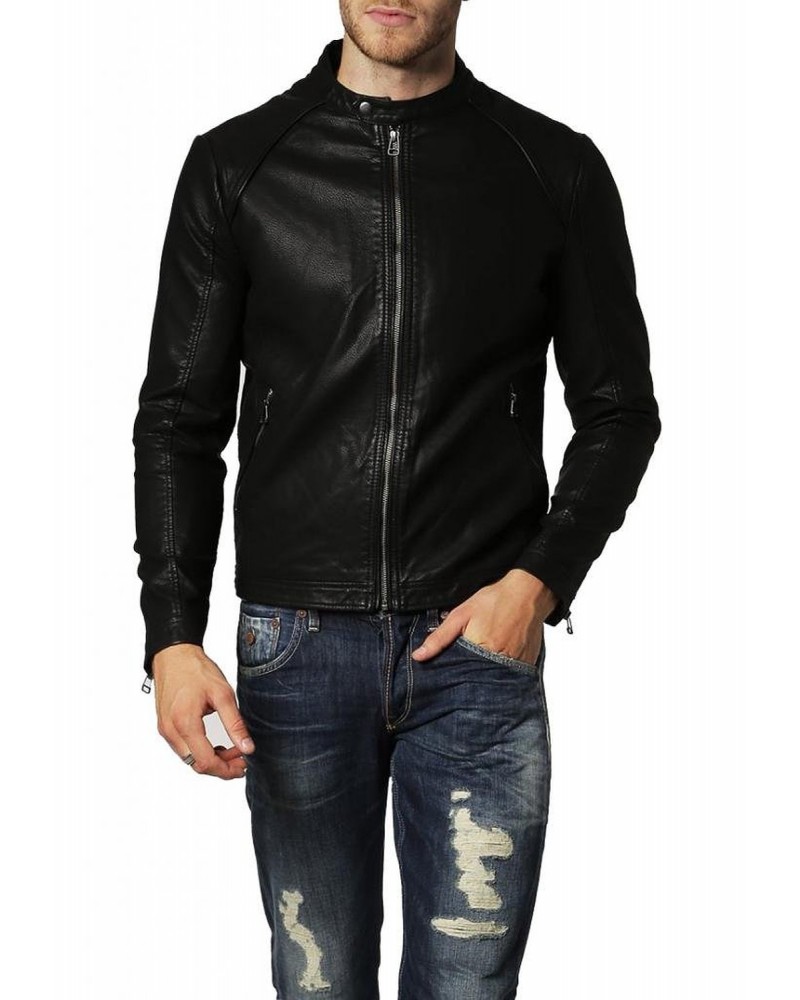 Laverapelle Men's Genuine Lambskin Leather Jacket (Racer Jacket) - 1501122