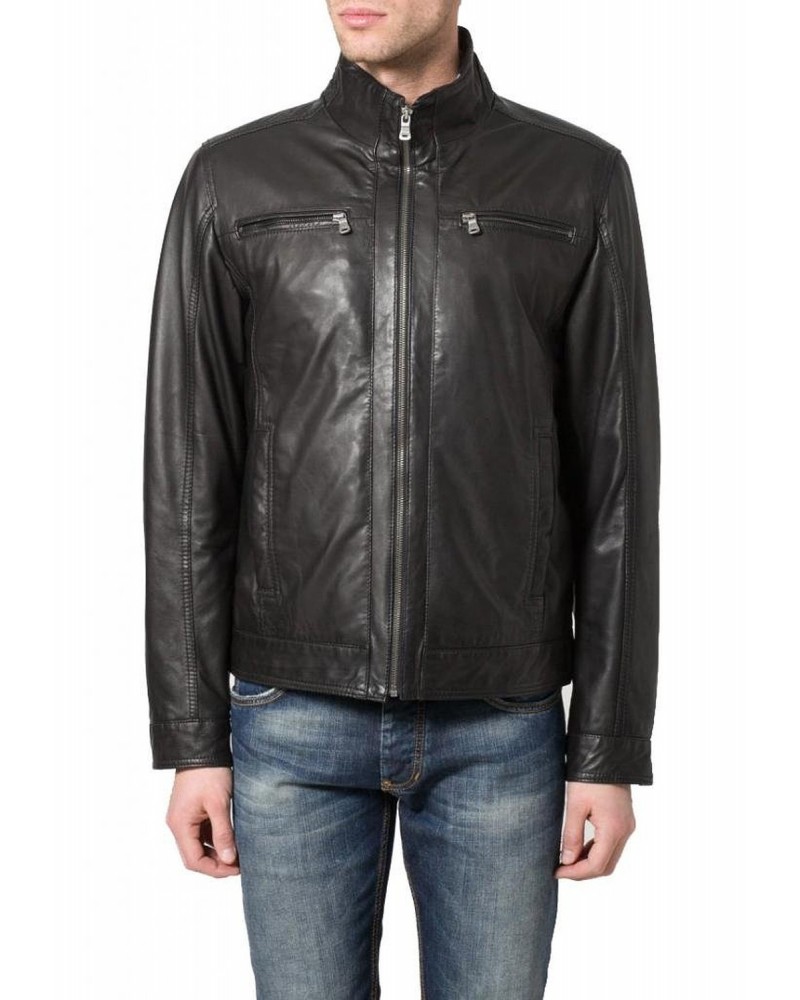 Laverapelle Men's Genuine Lambskin Leather Jacket (Racer Jacket) - 1501410 Laverapelle Men's Genuine Lambskin Leather Jacket (Racer Jacket) - 1501410