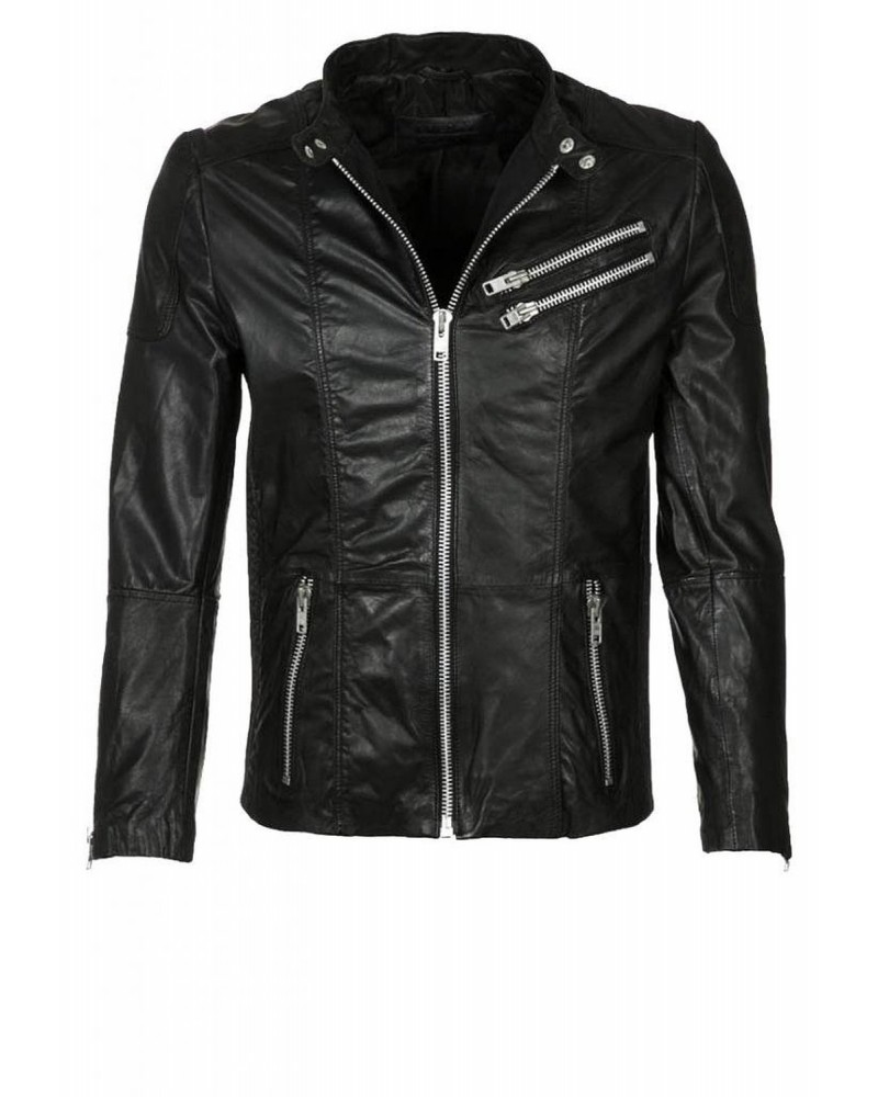 Laverapelle Men's Genuine Cowhide Leather Jacket (Racer Jacket) - 1501400