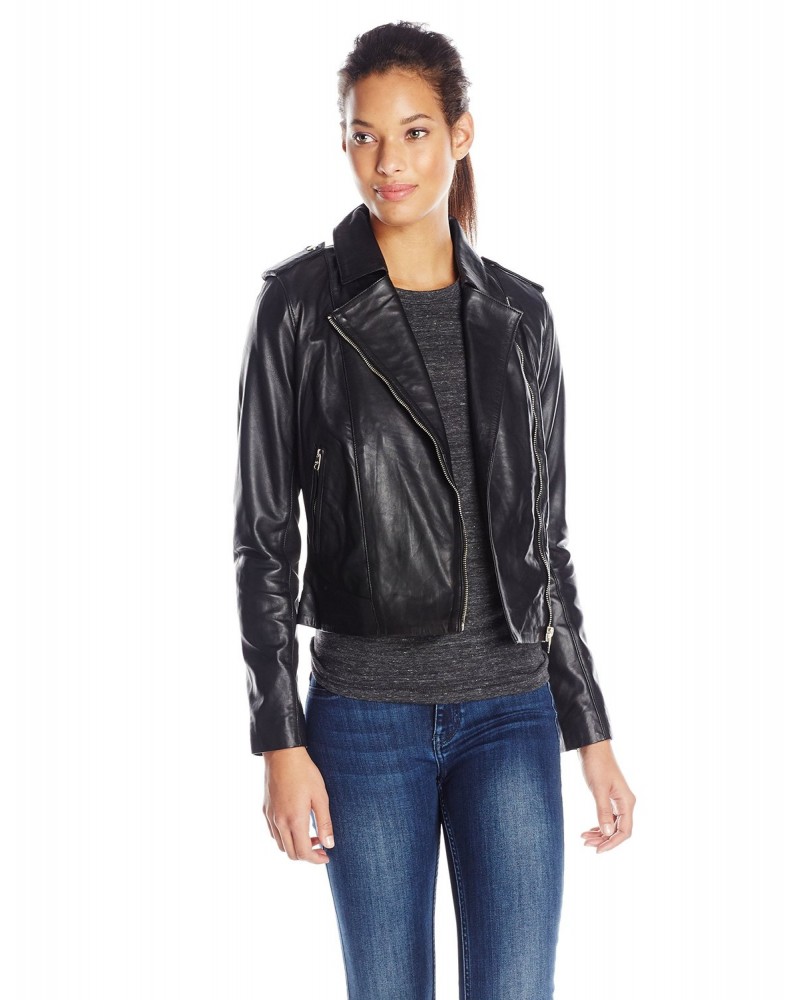 Laverapelle Women's Genuine Lambskin Leather Jacket (Classic Jacket) - 1521765