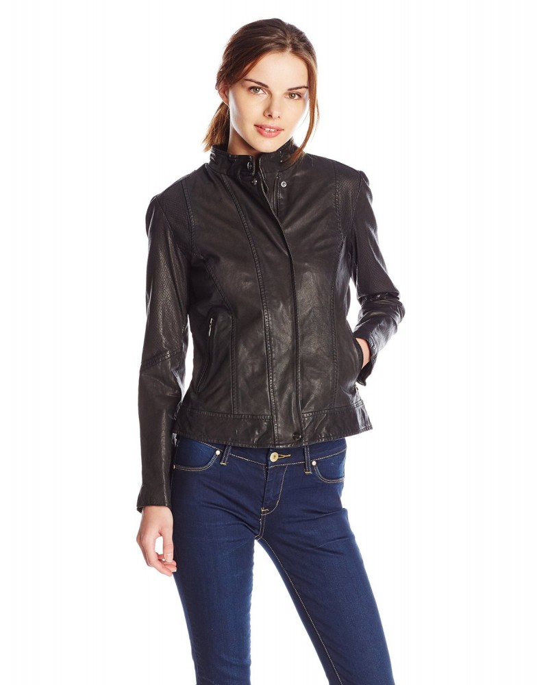 Laverapelle Women's Genuine Lambskin Leather Jacket (Fencing Jacket) - 1521690 Laverapelle Women's Genuine Lambskin Leather Jacket (Fencing Jacket) - 1521690