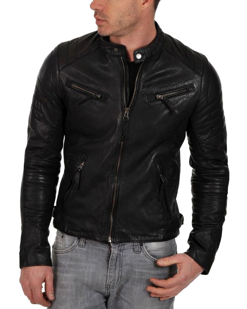 Laverapelle Men's Genuine Lambskin Leather Jacket (Classic Jacket) - 1501268 Laverapelle Men's Genuine Lambskin Leather Jacket (Classic Jacket) - 1501268
