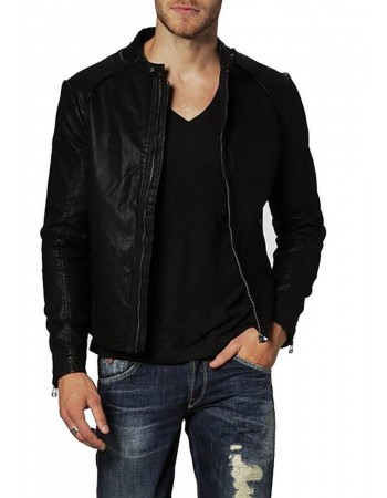 Laverapelle Men's Genuine Lambskin Leather Jacket (Racer Jacket) - 1501367 Laverapelle Men's Genuine Lambskin Leather Jacket (Racer Jacket) - 1501367