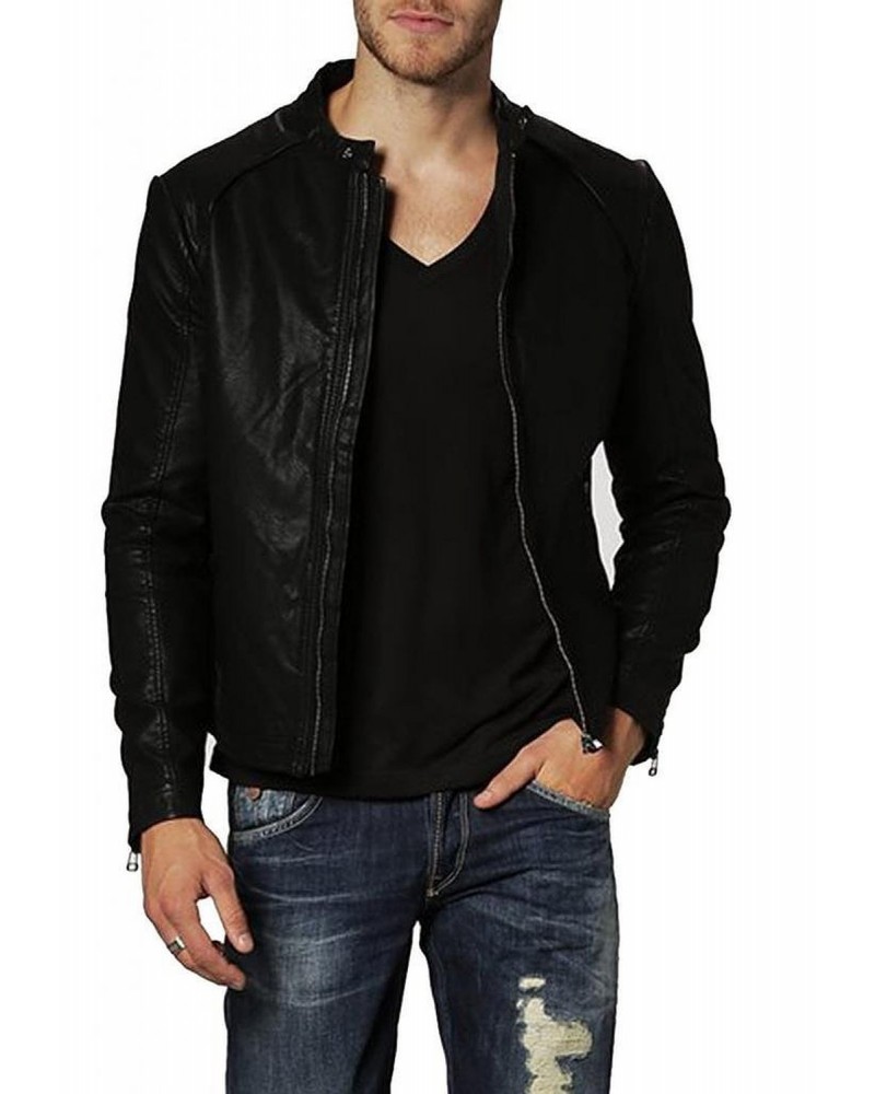 Laverapelle Men's Genuine Lambskin Leather Jacket (Racer Jacket) - 1501367 Laverapelle Men's Genuine Lambskin Leather Jacket (Racer Jacket) - 1501367