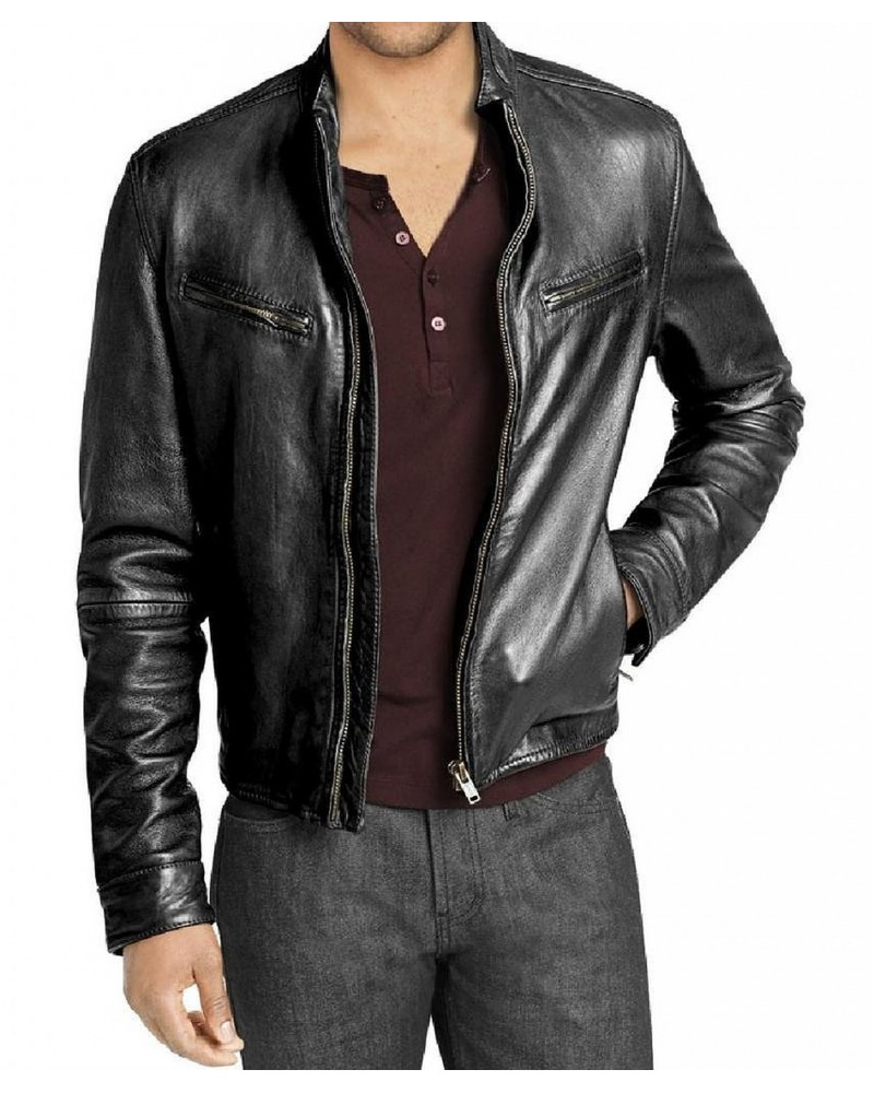 Laverapelle Men's Genuine Lambskin Leather Jacket (Racer Jacket) - 1501226 Laverapelle Men's Genuine Lambskin Leather Jacket (Racer Jacket) - 1501226