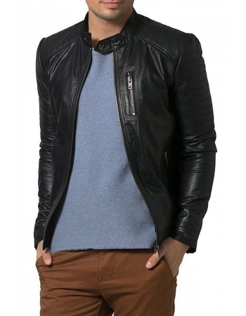 Laverapelle Men's Genuine Lambskin Leather Jacket (Racer Jacket) - 1501193 Laverapelle Men's Genuine Lambskin Leather Jacket (Racer Jacket) - 1501193