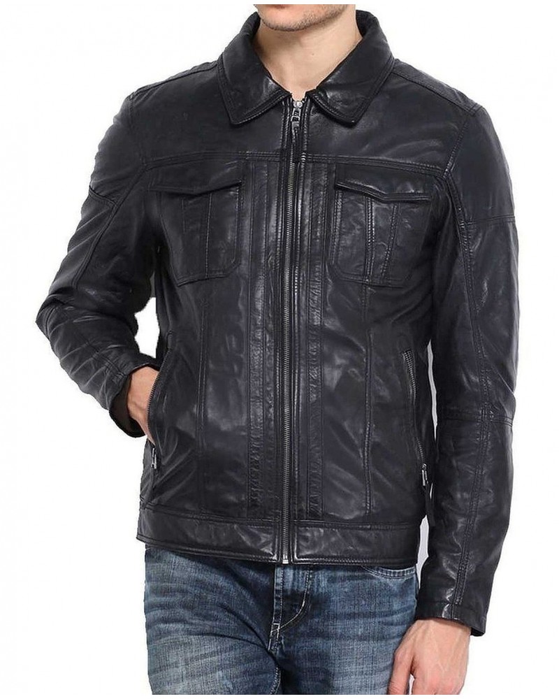 Laverapelle Men's Genuine Lambskin Leather Jacket (Regal Jacket) - 1501205 Laverapelle Men's Genuine Lambskin Leather Jacket (Regal Jacket) - 1501205