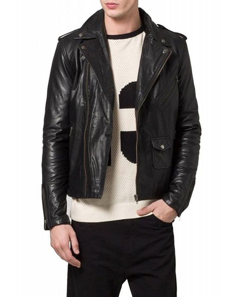 Laverapelle Men's Genuine Lambskin Leather Jacket (Double Rider Jacket) - 1501188 Laverapelle Men's Genuine Lambskin Leather Jacket (Double Rider Jacket) - 1501188