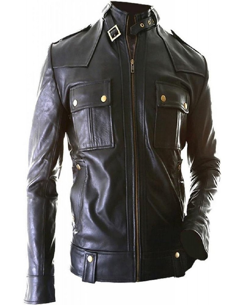 Laverapelle Men's Genuine Lambskin Leather Jacket (Officer Jacket) - 1501075
