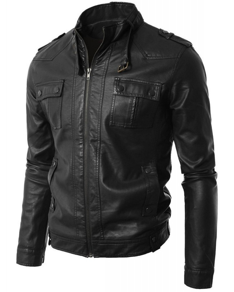 Laverapelle Men's Genuine Cowhide Leather Jacket (Regal Jacket) - 1501652