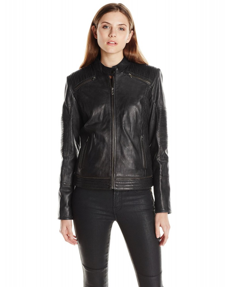 Laverapelle Women's Genuine Lambskin Leather Jacket (Fencing Jacket) - 1521761 Laverapelle Women's Genuine Lambskin Leather Jacket (Fencing Jacket) - 1521761