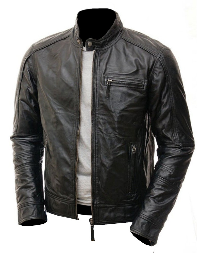 Laverapelle Men's Genuine Lambskin Leather Jacket (Racer Jacket) - 1501425