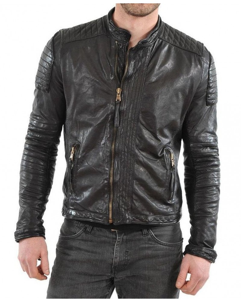 Laverapelle Men's Genuine Lambskin Leather Jacket (Fencing Jacket) - 1501352 Laverapelle Men's Genuine Lambskin Leather Jacket (Fencing Jacket) - 1501352