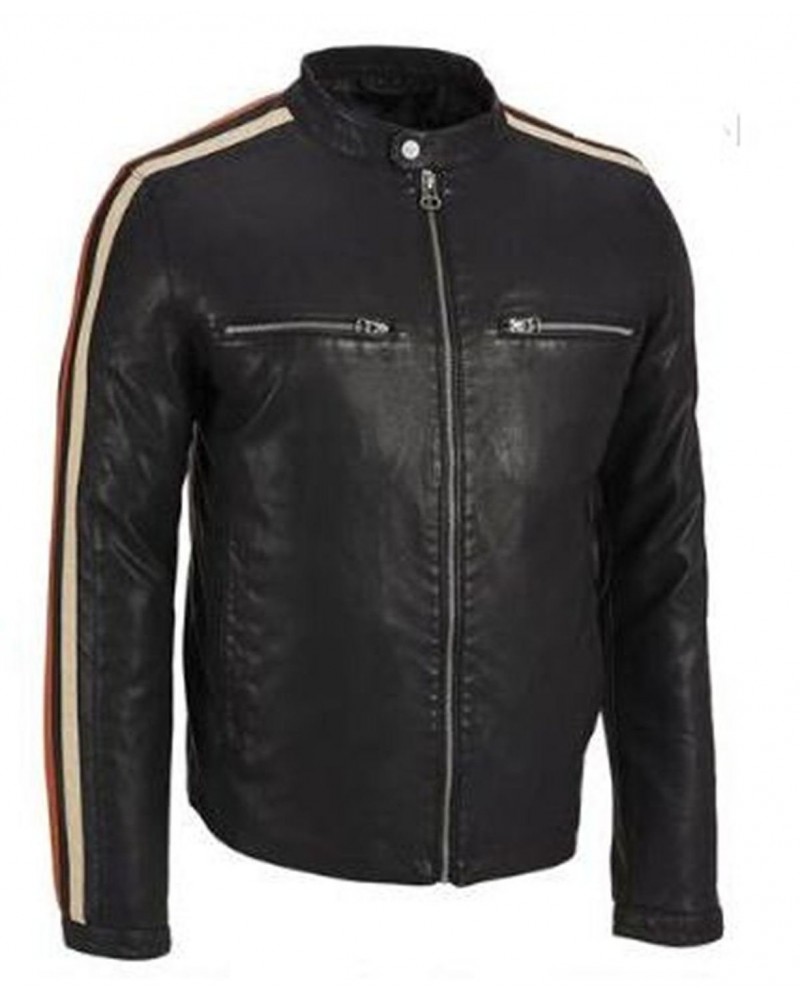 Laverapelle Men's Genuine Lambskin Leather Jacket (Racer Jacket) - 1501485