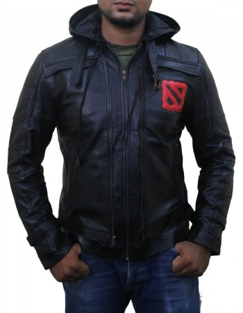 Laverapelle Men's Genuine Lambskin Leather Jacket (Hooded) - dota2 Laverapelle Men's Genuine Lambskin Leather Jacket (Hooded) - dota2