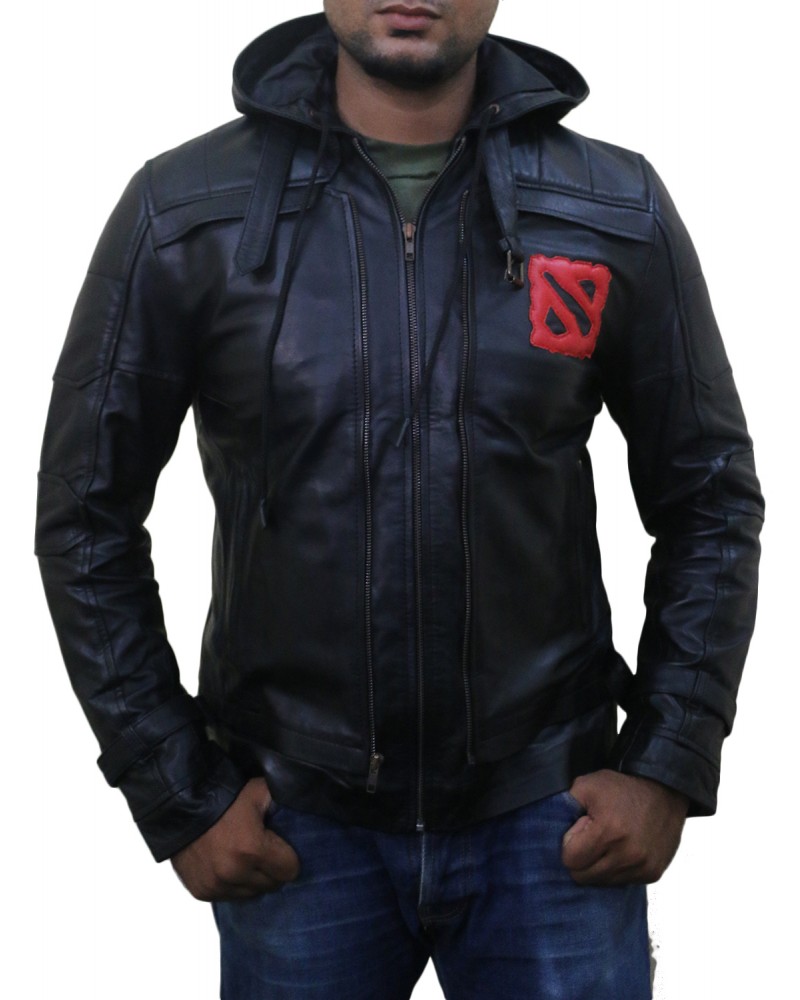 Laverapelle Men's Genuine Lambskin Leather Jacket (Hooded) - dota2 Laverapelle Men's Genuine Lambskin Leather Jacket (Hooded) - dota2