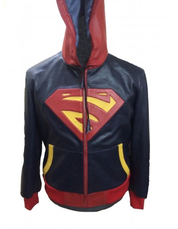 Laverapelle Women's Supergirl Synthetic Leather Jacket (Hooded) - 1521636 Laverapelle Women's Supergirl Synthetic Leather Jacket (Hooded) - 1521636
